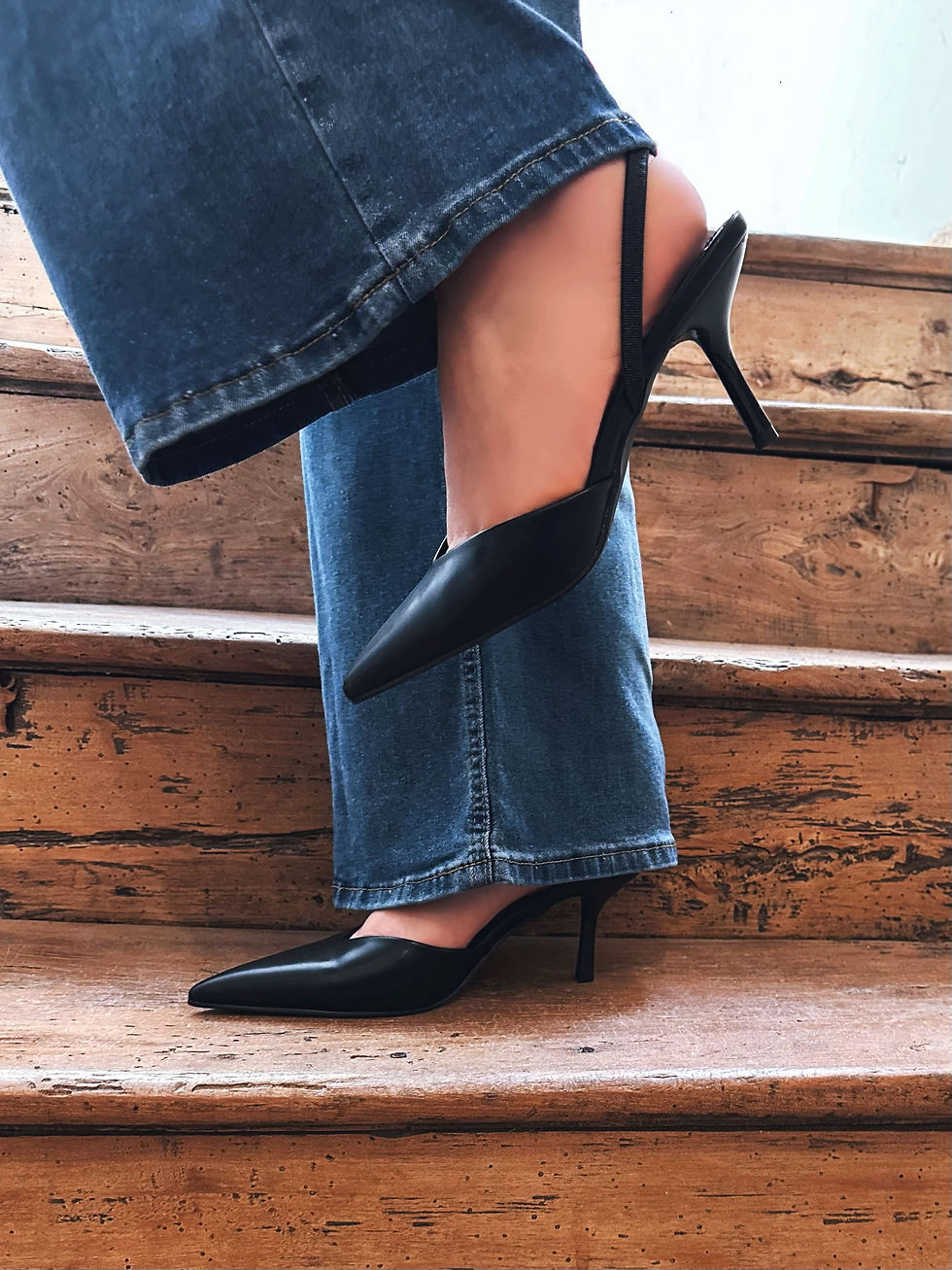 chaussures femme talon fin 7 cm noir