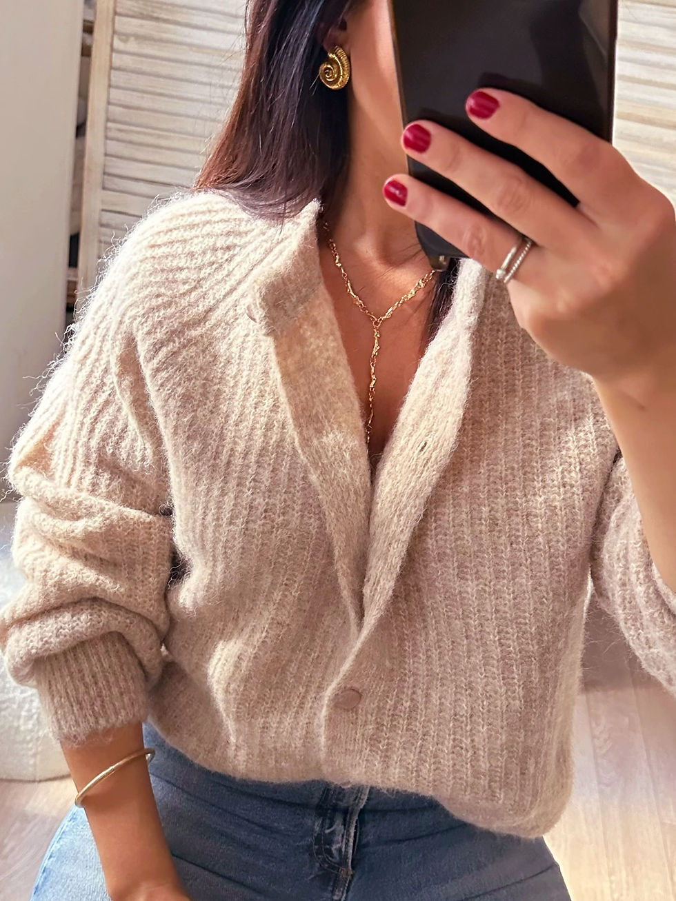 Miniatura: Gilet en laine taupe - JOSEPH
