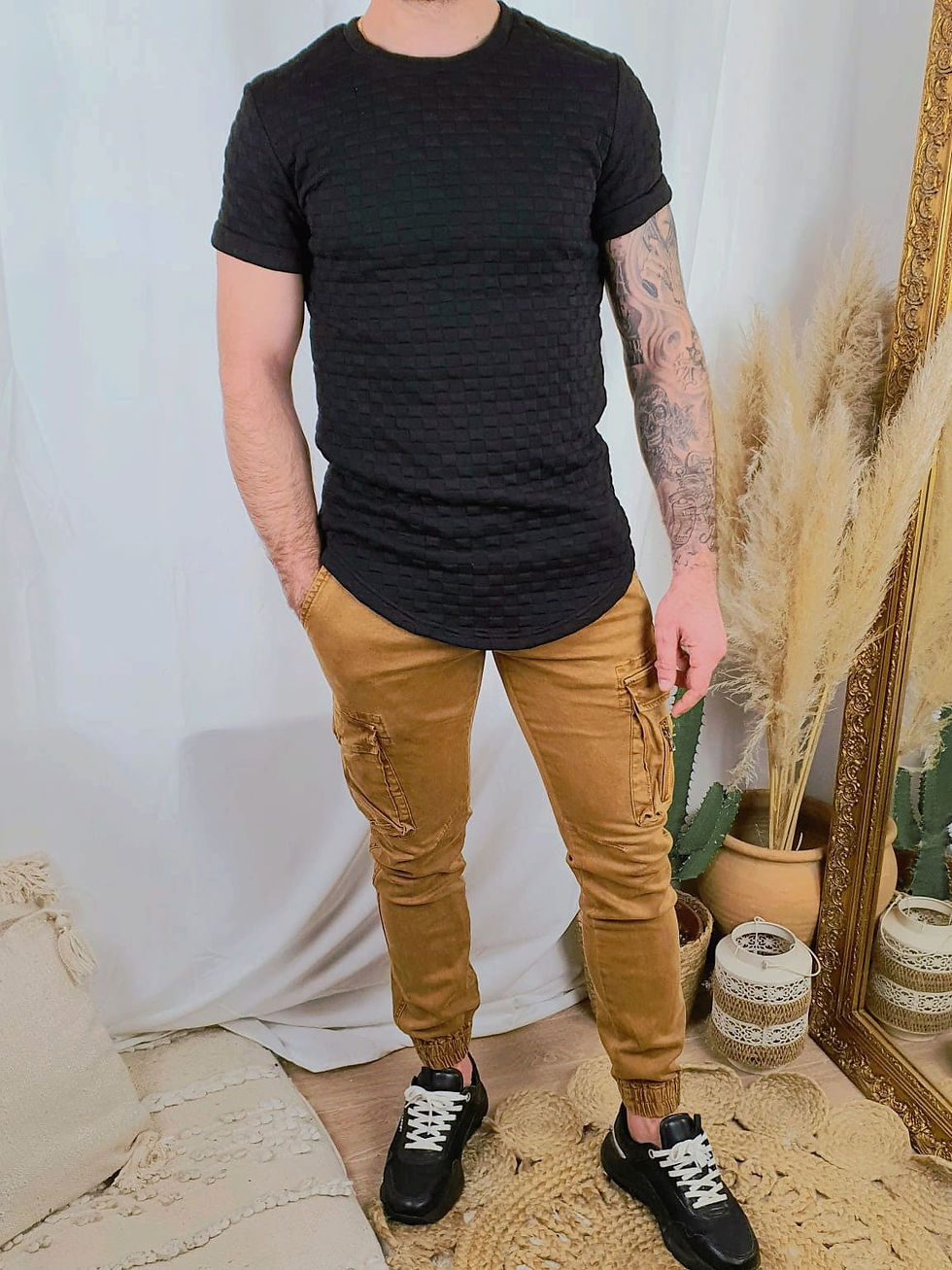 Miniature : T- shirt noir - MIKE