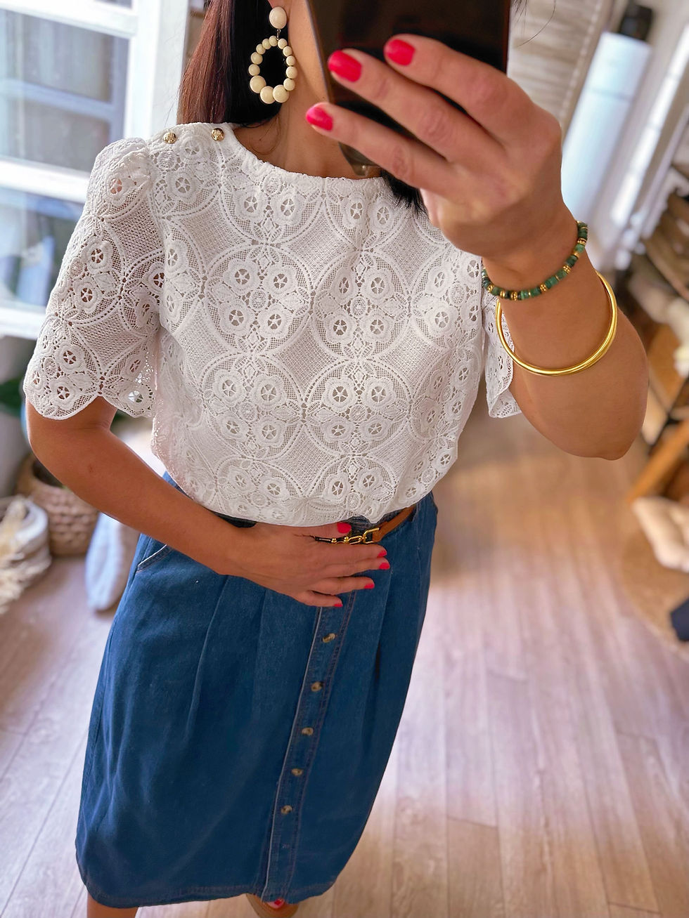 Miniatura: Blouse en dentelle - JANYS