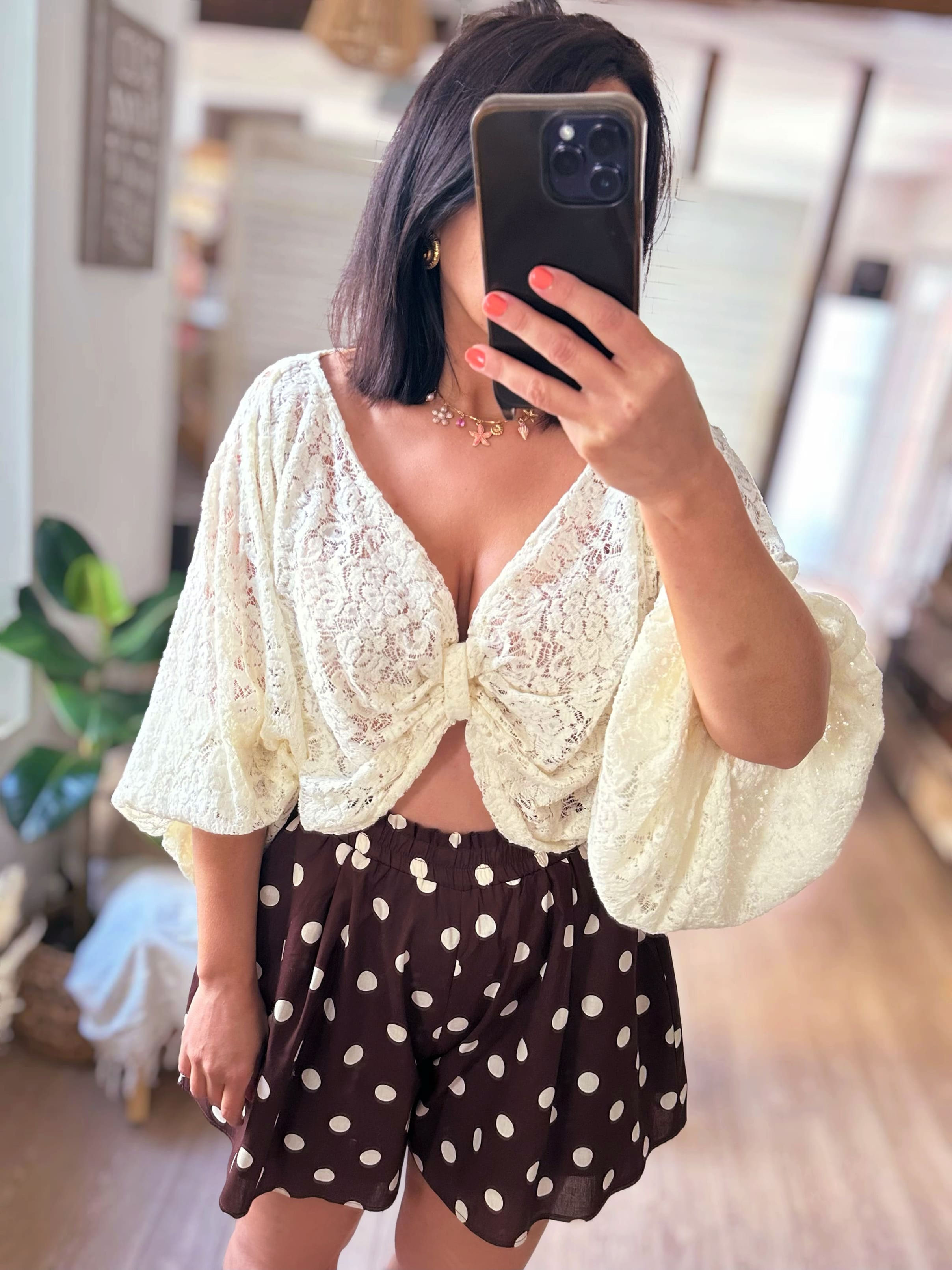 Blouse en dentelle - THELMA