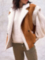 veste sans manches effet mouton femme tendance automne