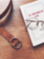 Ceinture en cuir camel