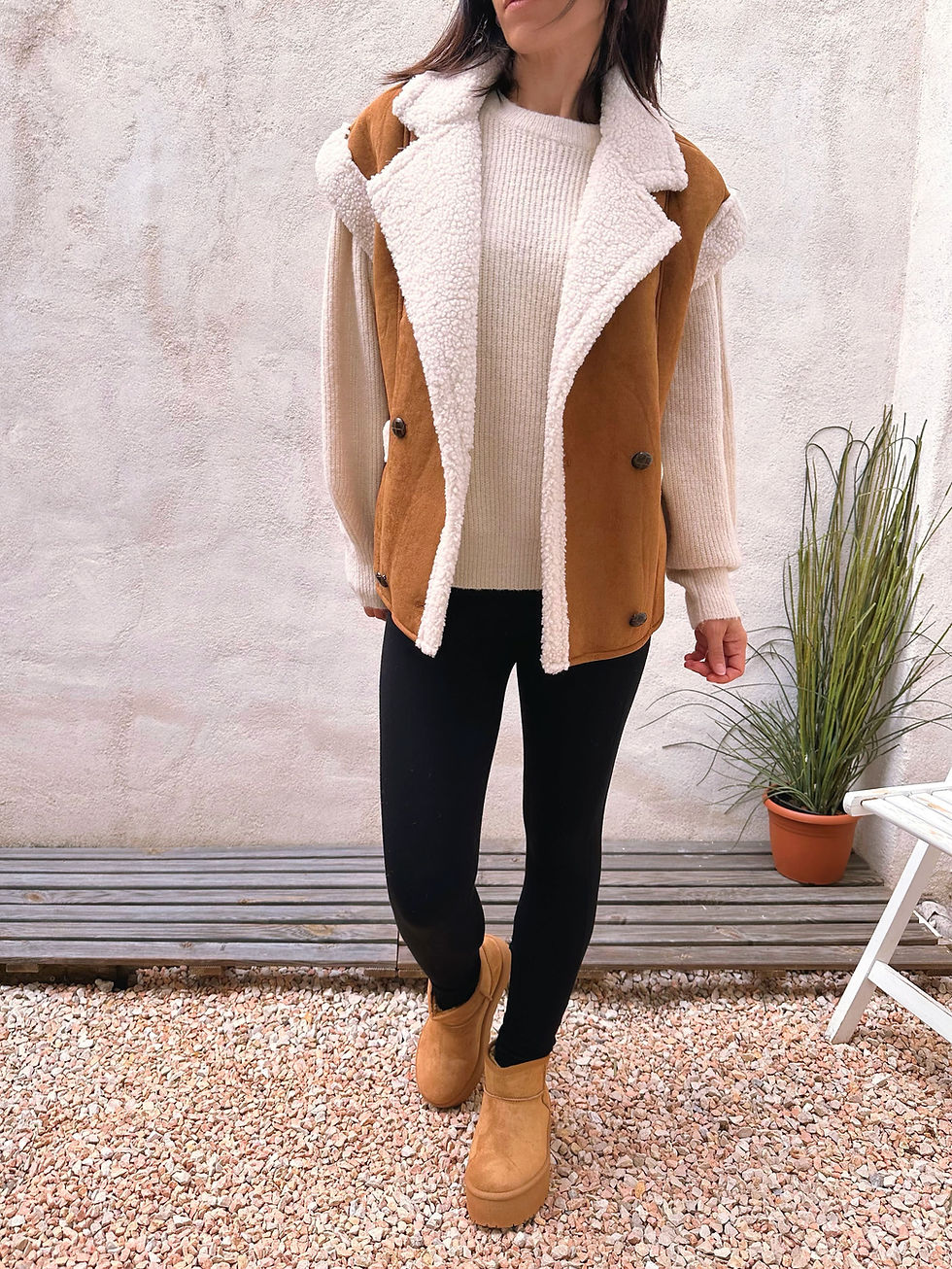 Miniatura: veste sans manches chic et confortable pour la mi-saison