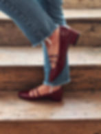 Chaussures Mary Jane bordeaux femme pas cher, look rétro chic 2025