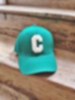 Casquette verte en coton