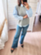 Pull gris sans manches laine chic et moderne