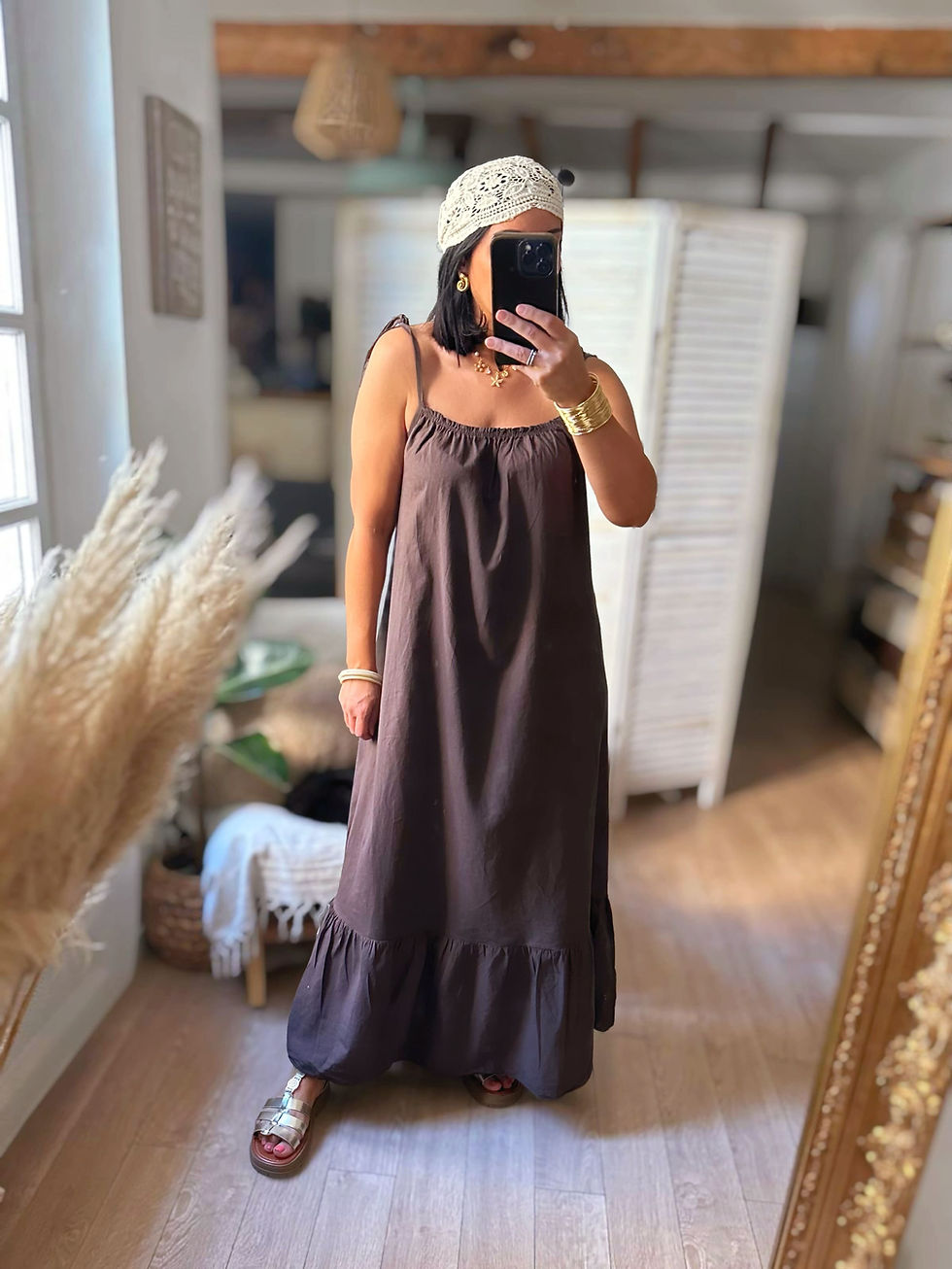 Thumbnail: Robe longue chocolat - LOUISON 🇮🇹