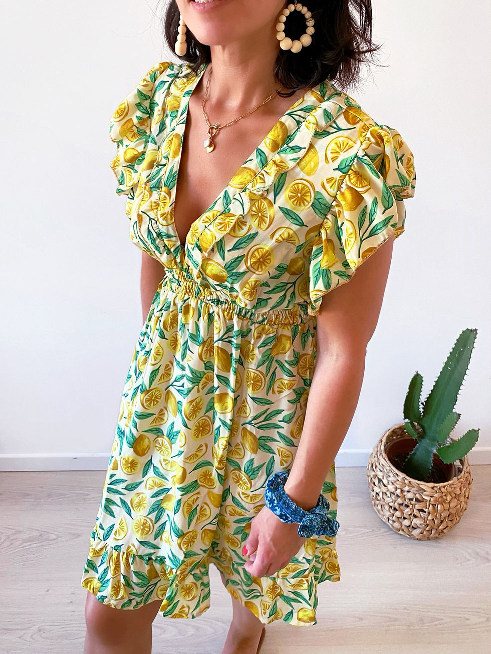 Miniatura: robe citrons fluide féminine
