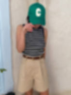 Casquette en coton verte