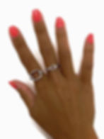 Bague argentée tendance