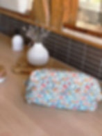 Trousse de toilette en coton liberty
