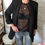 Thumbnail: Blouse en dentelle noire femme