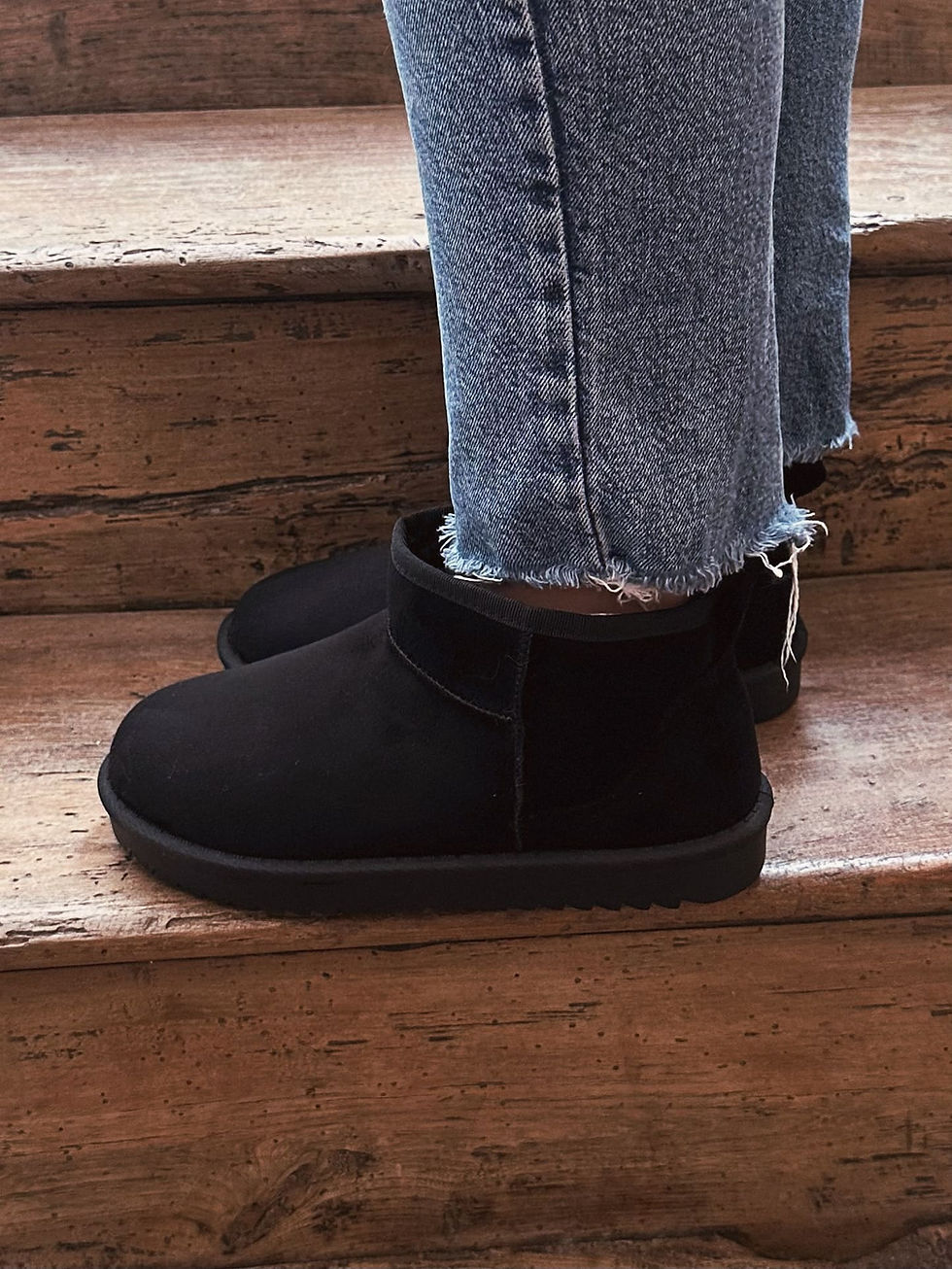 Thumbnail: Bottines noires fourrées - NINA