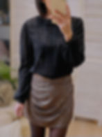 blouse noire en dentelle femme