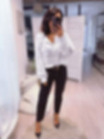 Gilet femme blanc chaud et élégant à boutons