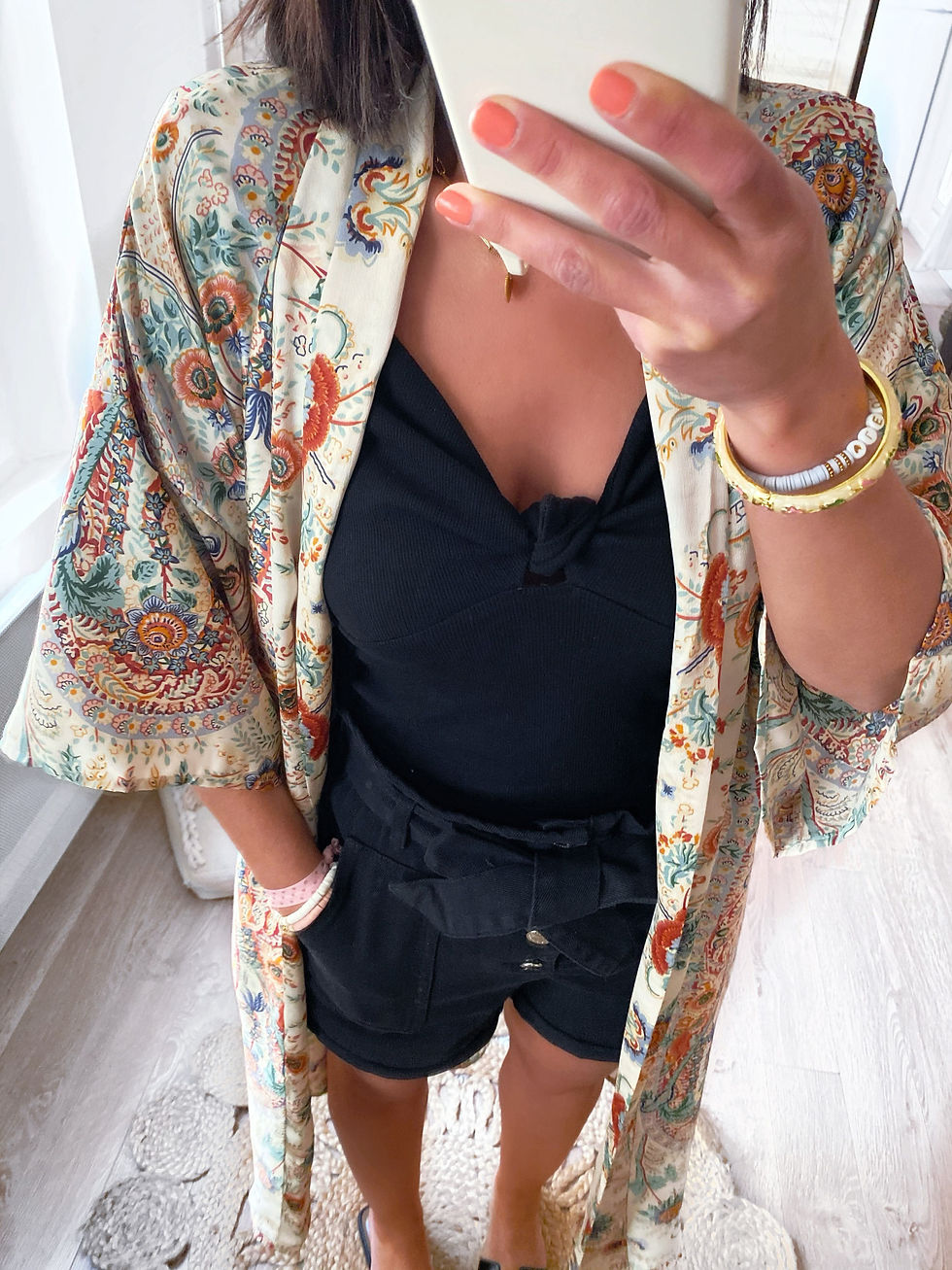 Miniatura: kimono léger à porter sur robe ou short