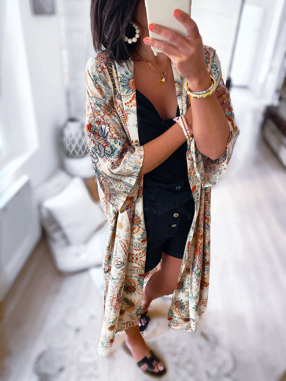 Miniatura: kimono femme style bohème chic petit prix