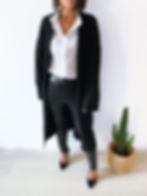 Gilet noir écoresponsable tendance femme