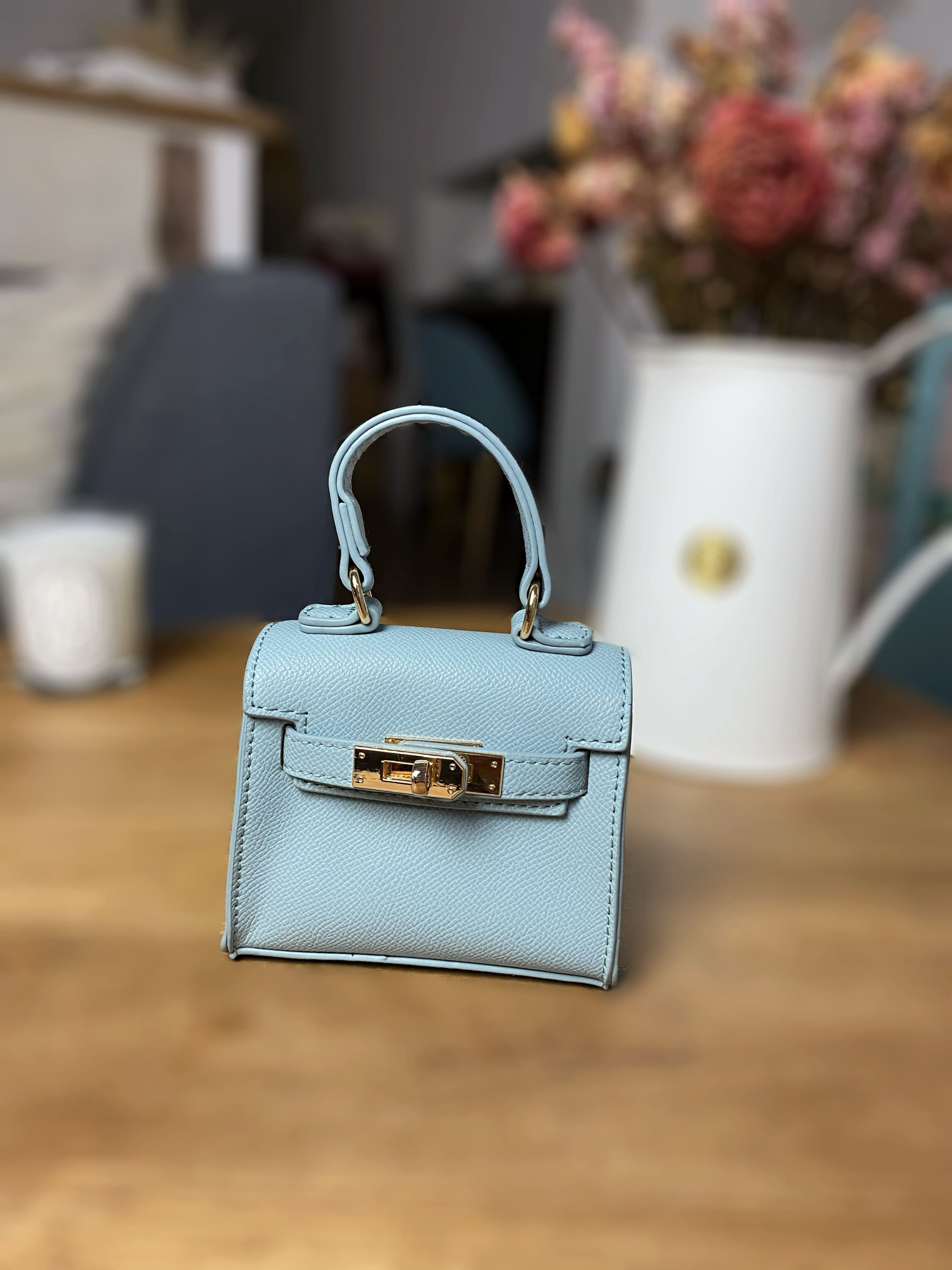 Mini sac bleu clair