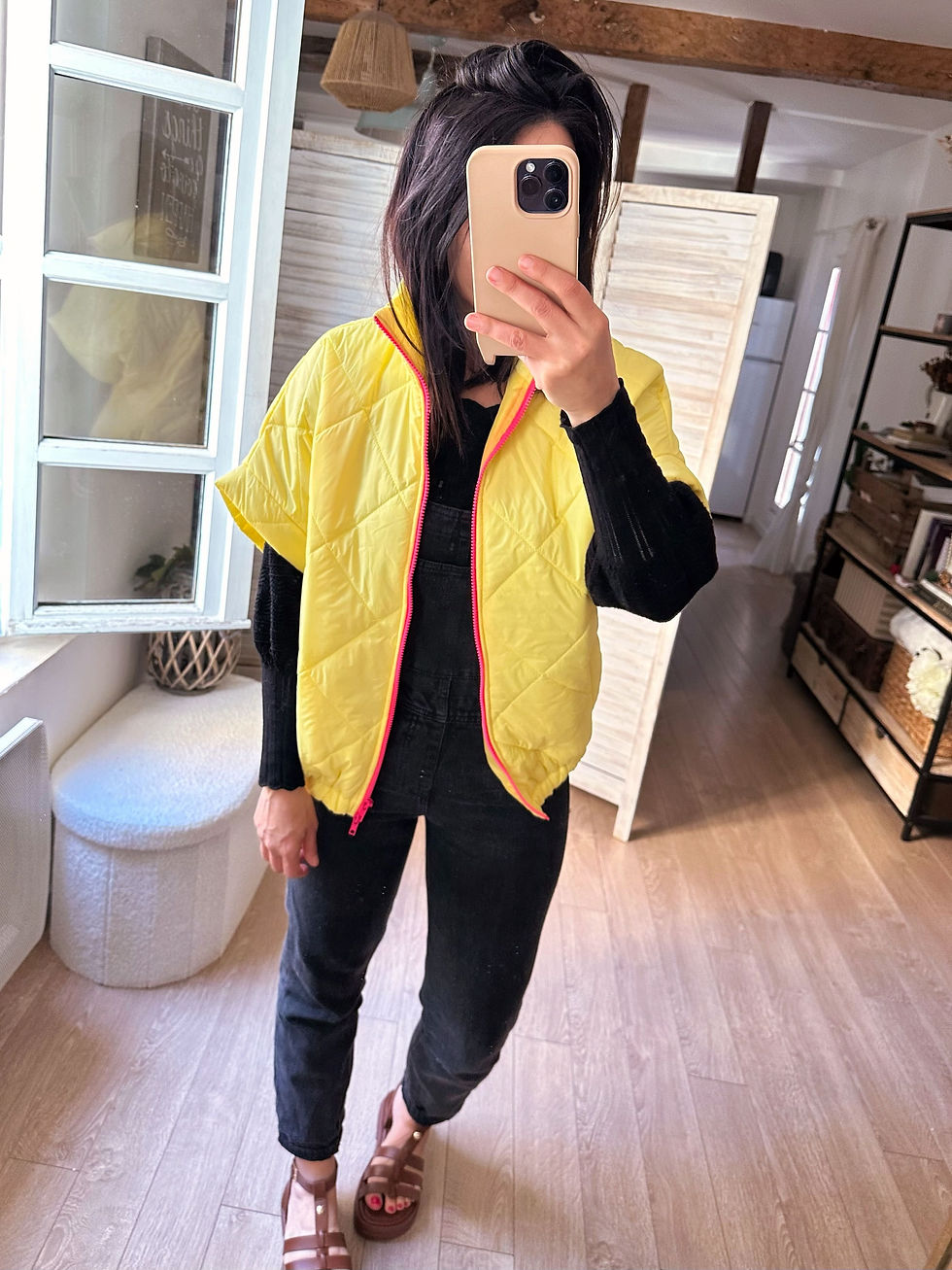 Miniatura: doudoune italienne coupe loose streetwear