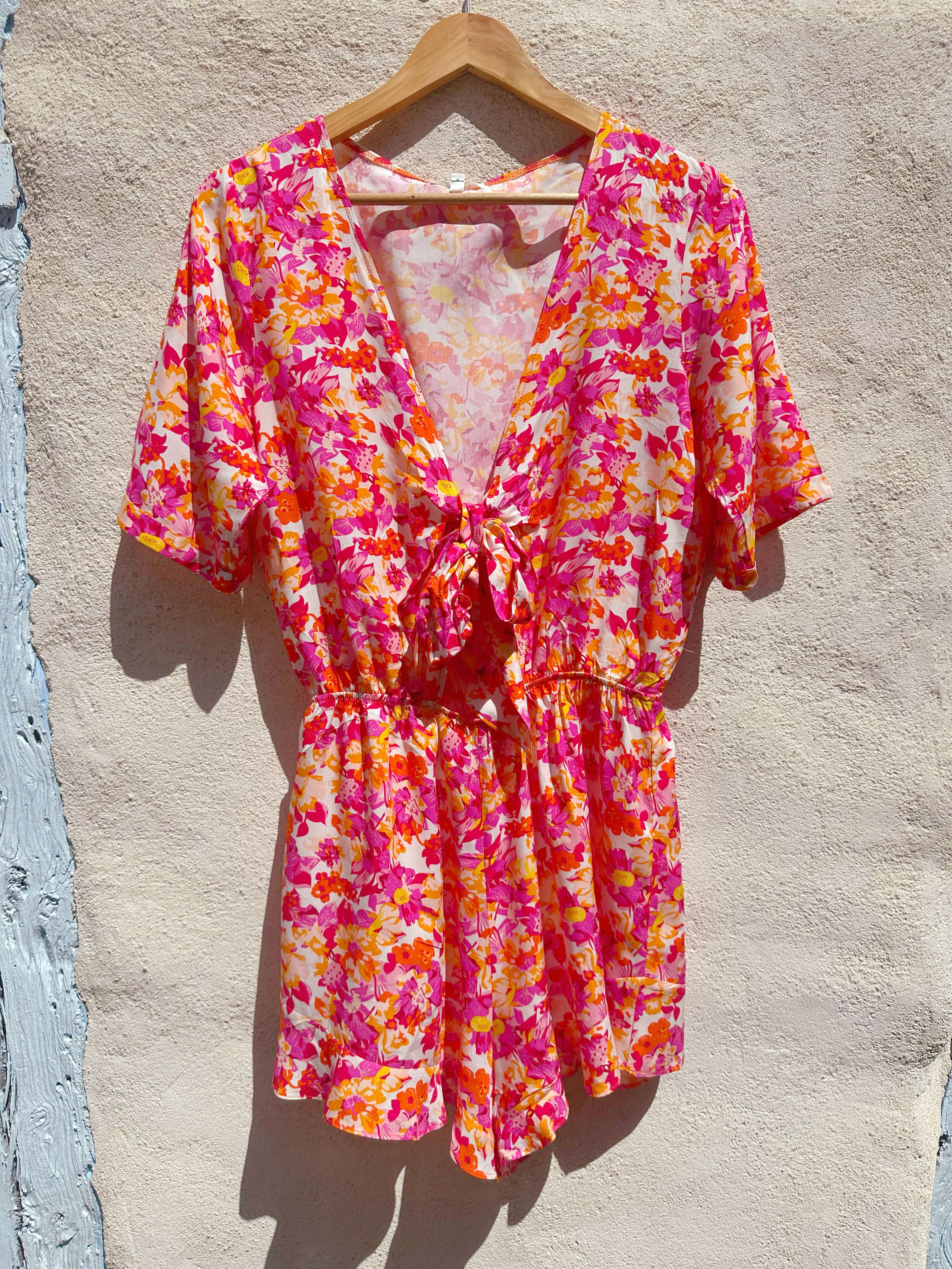 Combishort à fleurs - MAGALIE