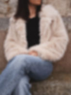 manteau fausse fourrure beige femme tendance hiver