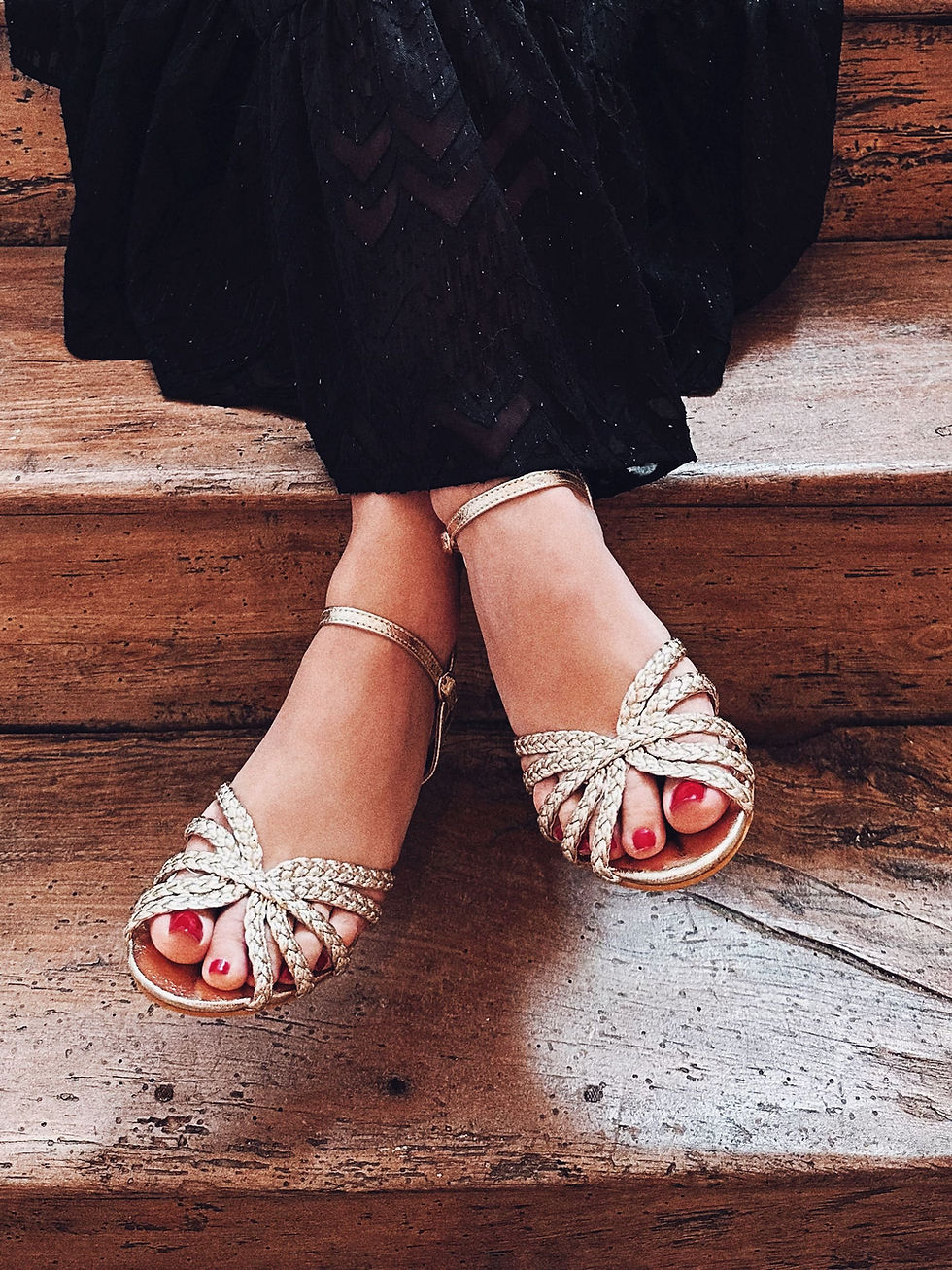 Miniature : chaussures dorées talon bloc stable femme