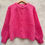 Thumbnail: Gilet framboise femme manches longues tendance mode
