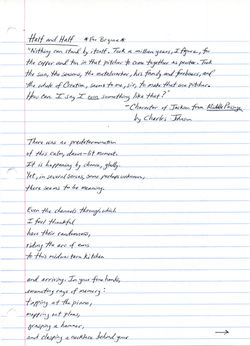 Beginning of Second Draft