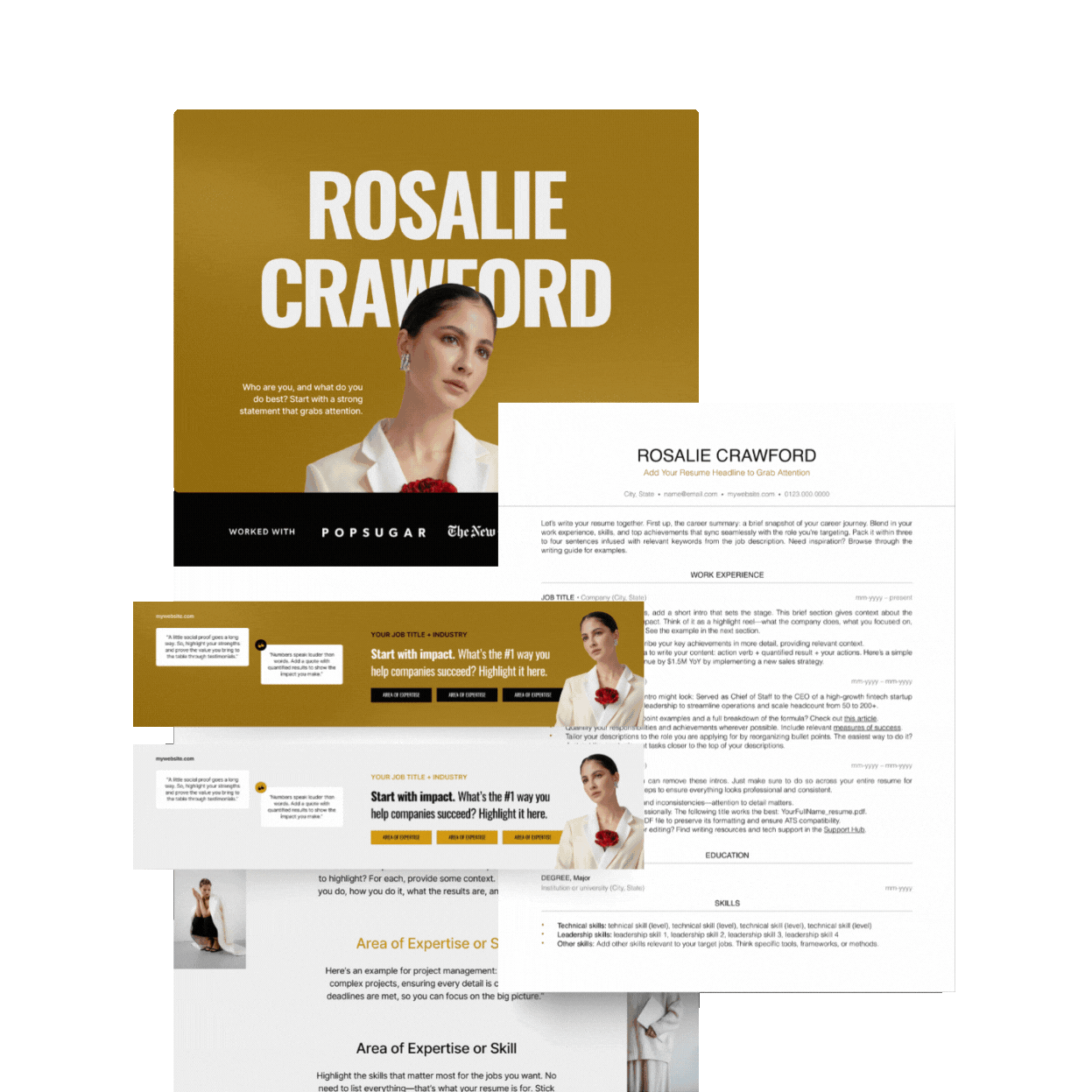 Job application templates - ByRecruiters design