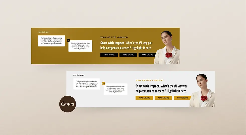 Thumbnail: Customizable LinkedIn banner templates in Canva