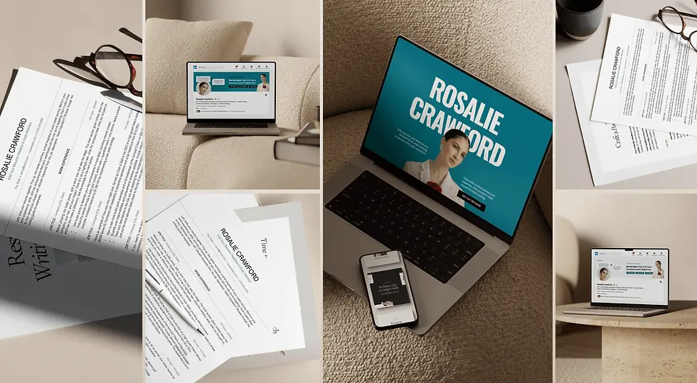 Resume, website, and LinkedIn banner templates to download. ByRecruiters.