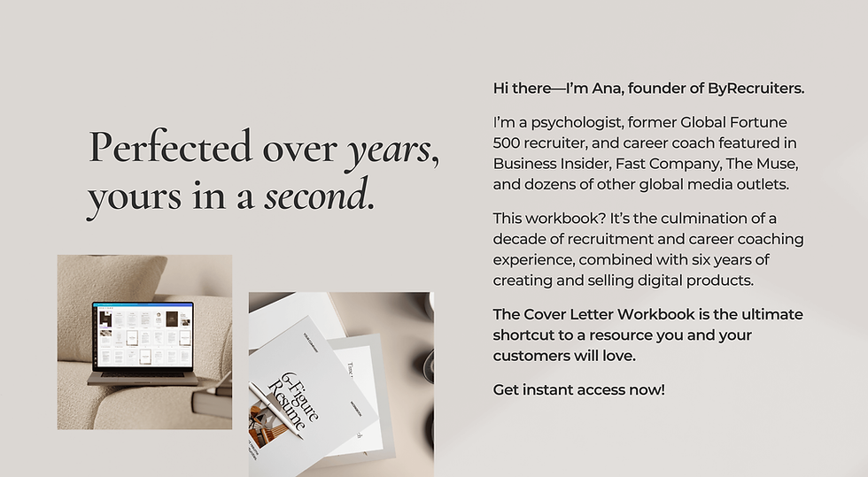 Thumbnail: Cover Letter Workbook - Commercial Use (PLR License)