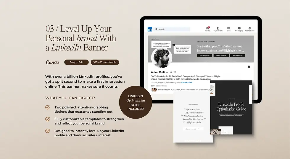 Thumbnail: Canva LinkedIn banner templates and ebooks for corporate professionals.