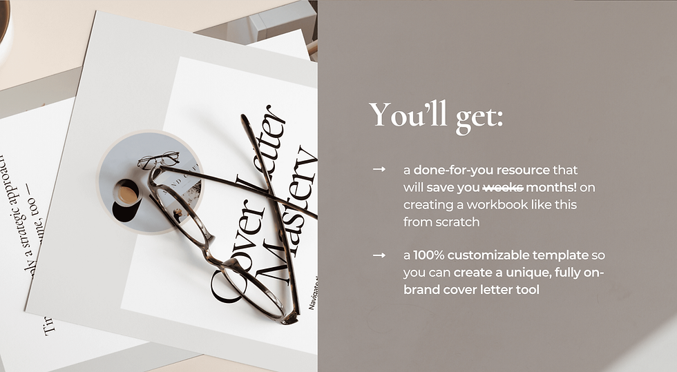 Thumbnail: Cover Letter Workbook - Commercial Use (PLR License)