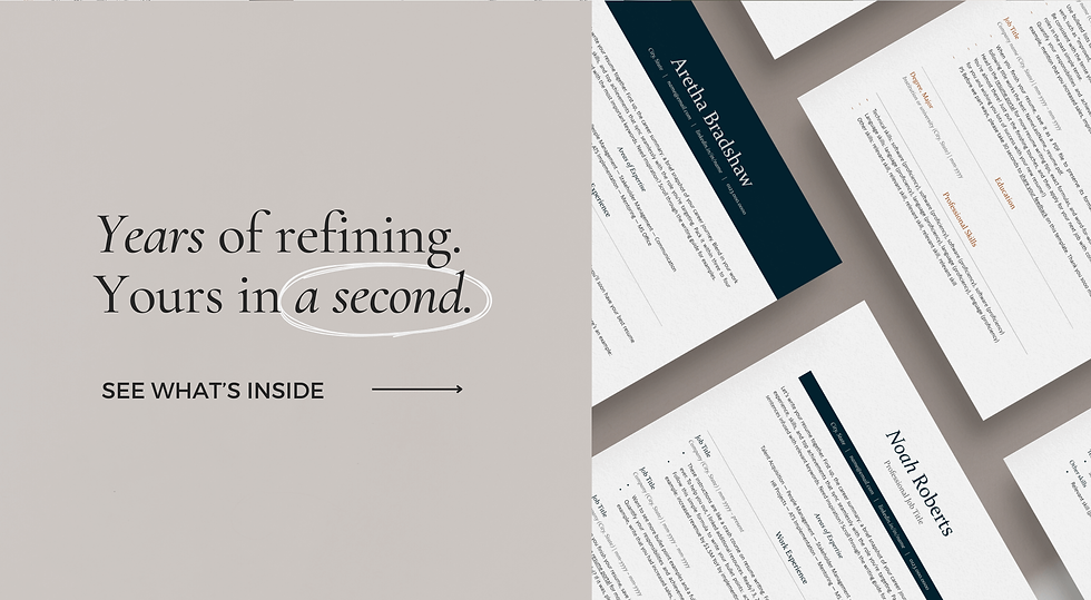 Thumbnail: Resume templates for commercial use on brown background.