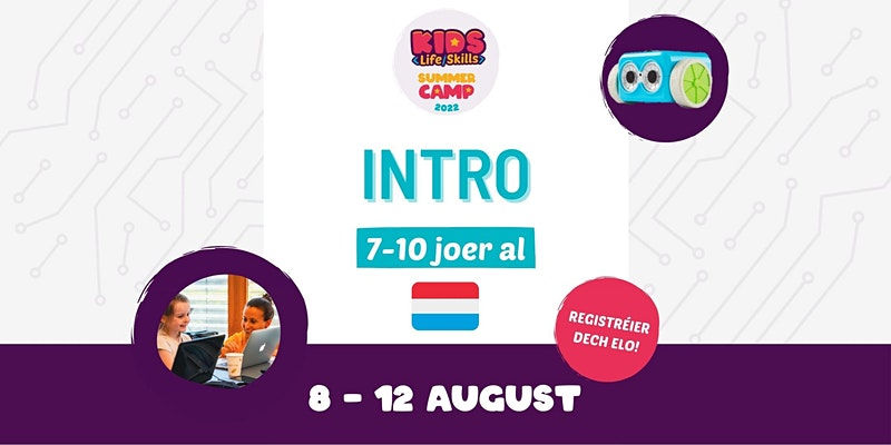 Summercamps - 2022 - Aféierung fir Computercodéierung a logescht Denken