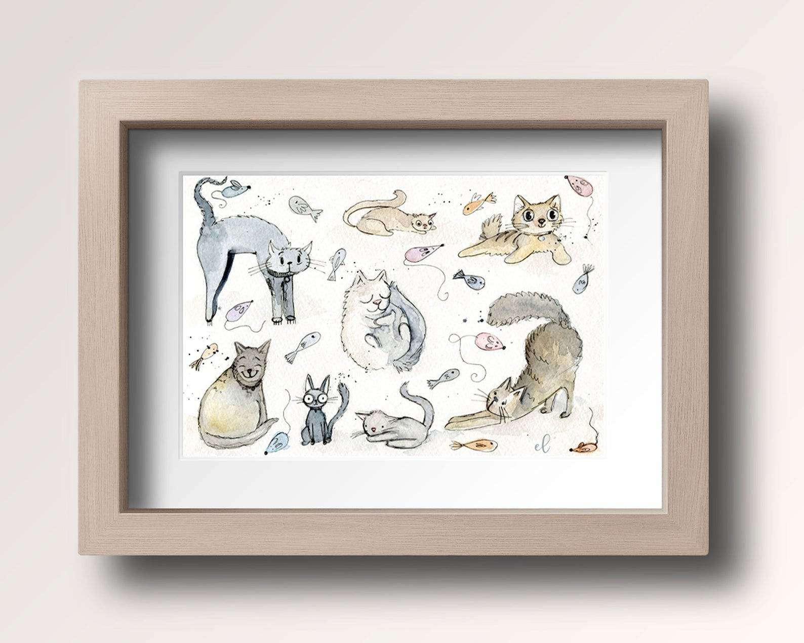 Cat Lover Art Print