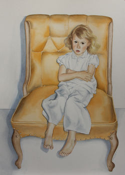 "Acceptance" watercolor 22x30 19'