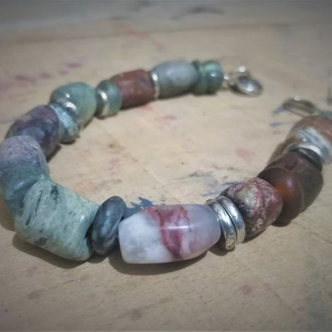 Cornish Stone & Silver Bracelet