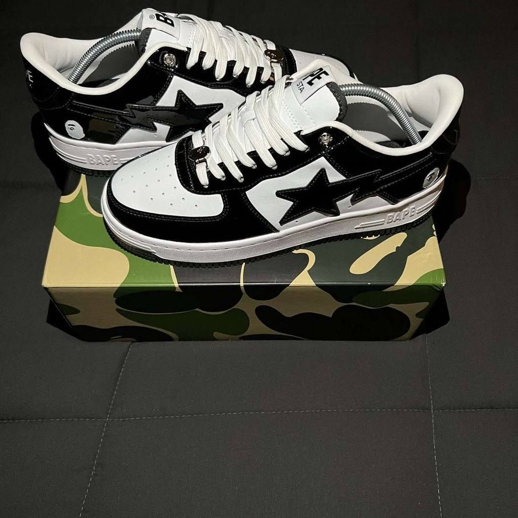 Bape black white all sizes 