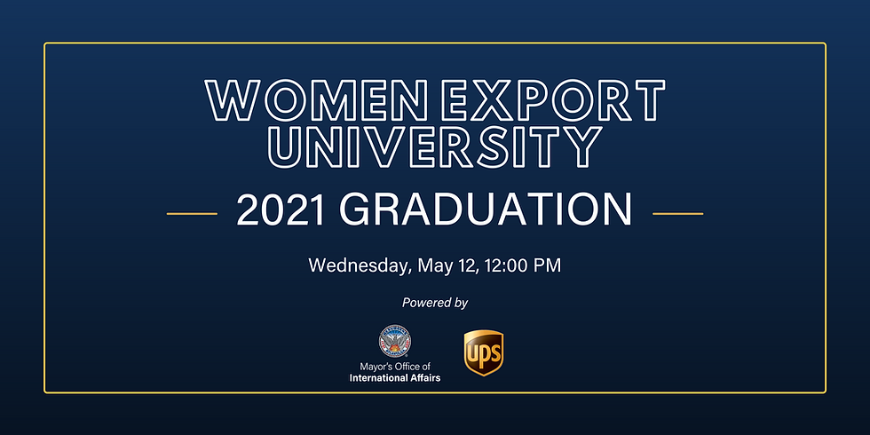 2021 Women Export University Graduation