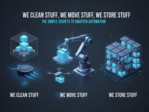 We Clean Stuff, We Move Stuff, We Store Stuff: The Simple Secrets to Smarter Automation