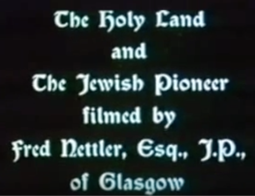 The Holy Land and the Jewish Pioneer