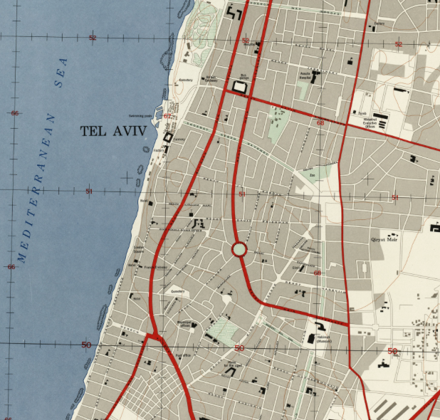 1944 Map of Tel Aviv-Yafo