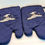 Thumbnail: Two blue oven mitts with chef embroidery, ready for cooking in kitchen.