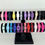Thumbnail: Colorful silicone watch bands on display, various colors, on a black stand.