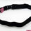 Thumbnail: Black headband with a buckle, pink label attached. Michela Design Canada