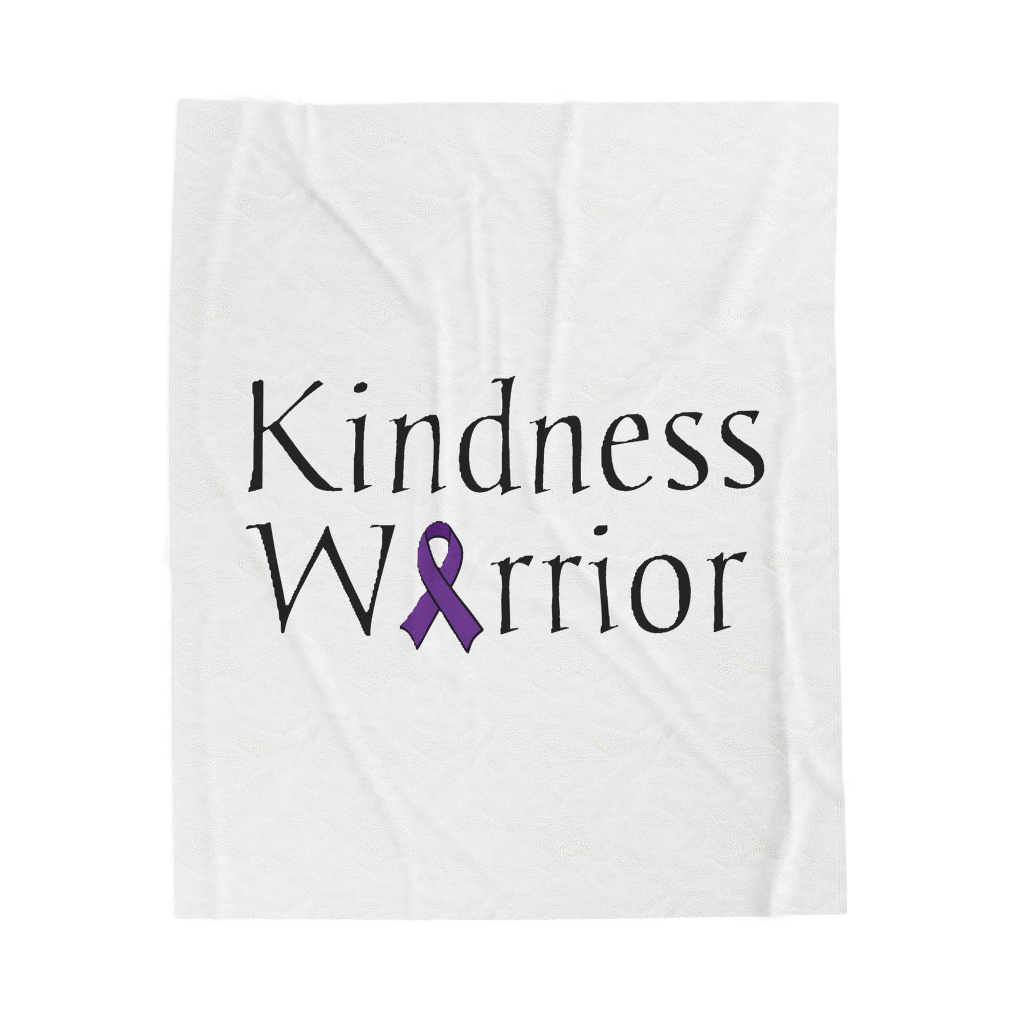 Kindness Warrior ADHD/ADD-Purple Ribbon Blanket